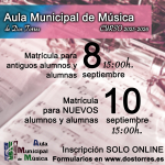 imagen de AULA MUNICIPAL DE MÚSICA. MATRÍCULA 2025-2026