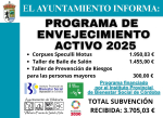imagen de SUBVENCIÓN RECIBIDA. ENVEJECIMIENTO ACTIVO 2025