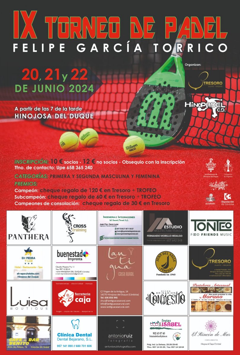 IX TORNEO DE PÁDEL