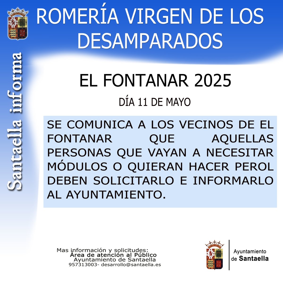 INFORMA ROMERÍA EL FONTANAR