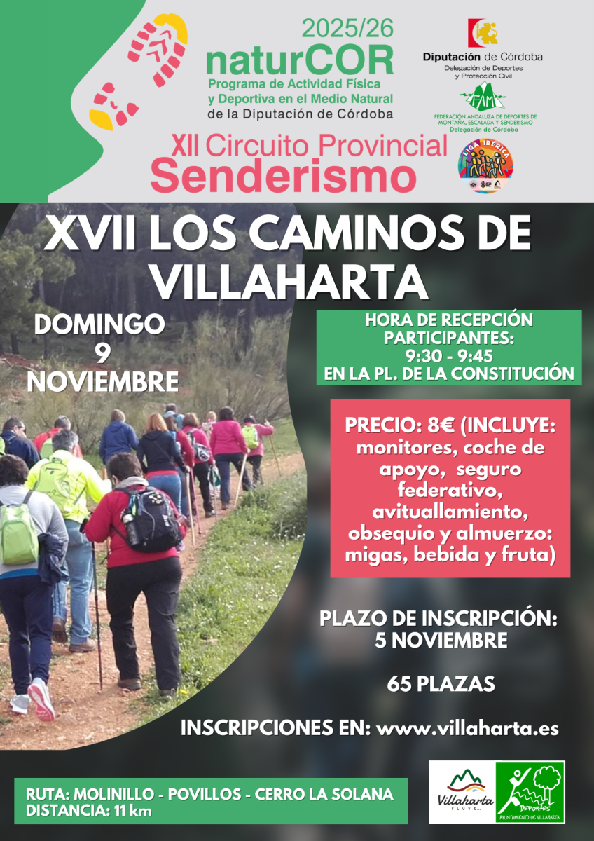 RUTA DE SENDERISMO XVII CAMINOS DE VILLAHARTA