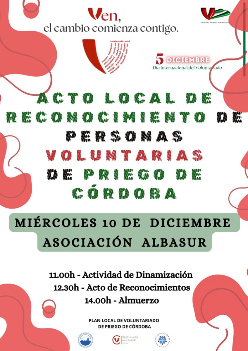 Acto Local de Reconocimiento de Personas Voluntarias