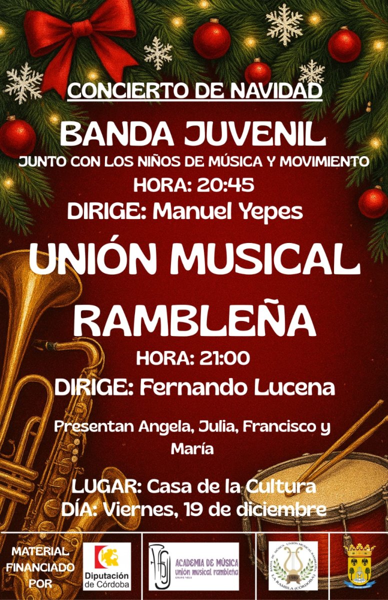 concierto de navidad de la unión musical rambleña