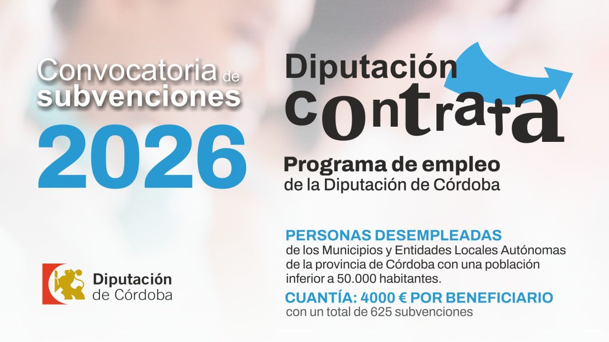 Dos Torres convoca 8 plazas (Diputación Contrata 2026): solicitudes del 7 al 16 de julio