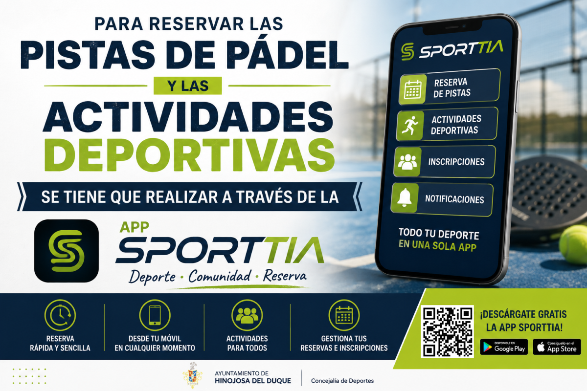 RESERVA TUS PISTAS Y ACTIVIDADES DEPORTIVAS DESDE EL MÓVIL CON LA APP DE SPORTTIA