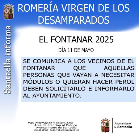 imagen de INFORMA ROMERÍA EL FONTANAR