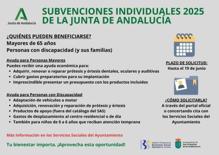 imagen de SUBVENCIONES INDIVIDUALES 2025