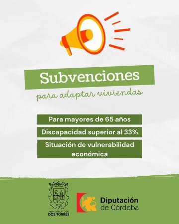 imagen de SUBVENCIONES PARA ADAPTAR VIVIENDAS 2025