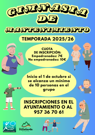 imagen de GIMNASIA DE MANTENIMIENTO 2025/26