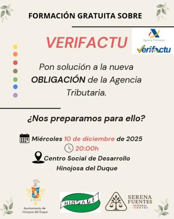 imagen de FORMACIÓN GRATUITA sobre VERIFACTU