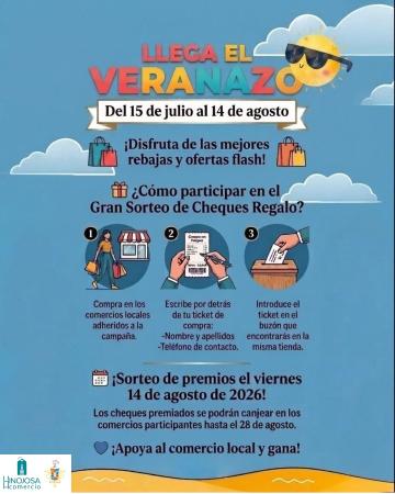 imagen de Campaña veraniega del municipio: descuentos y sorteo de cheques regalo (15/7-14/8/2026)