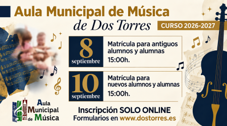 imagen de AULA MUNICIPAL DE MÚSICA MATRÍCULA 2026-2027