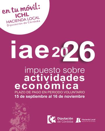 imagen de ABIERTO EL PLAZO DE INGRESO del Impuesto sobre Actividades Económicas 2026 (IAE)