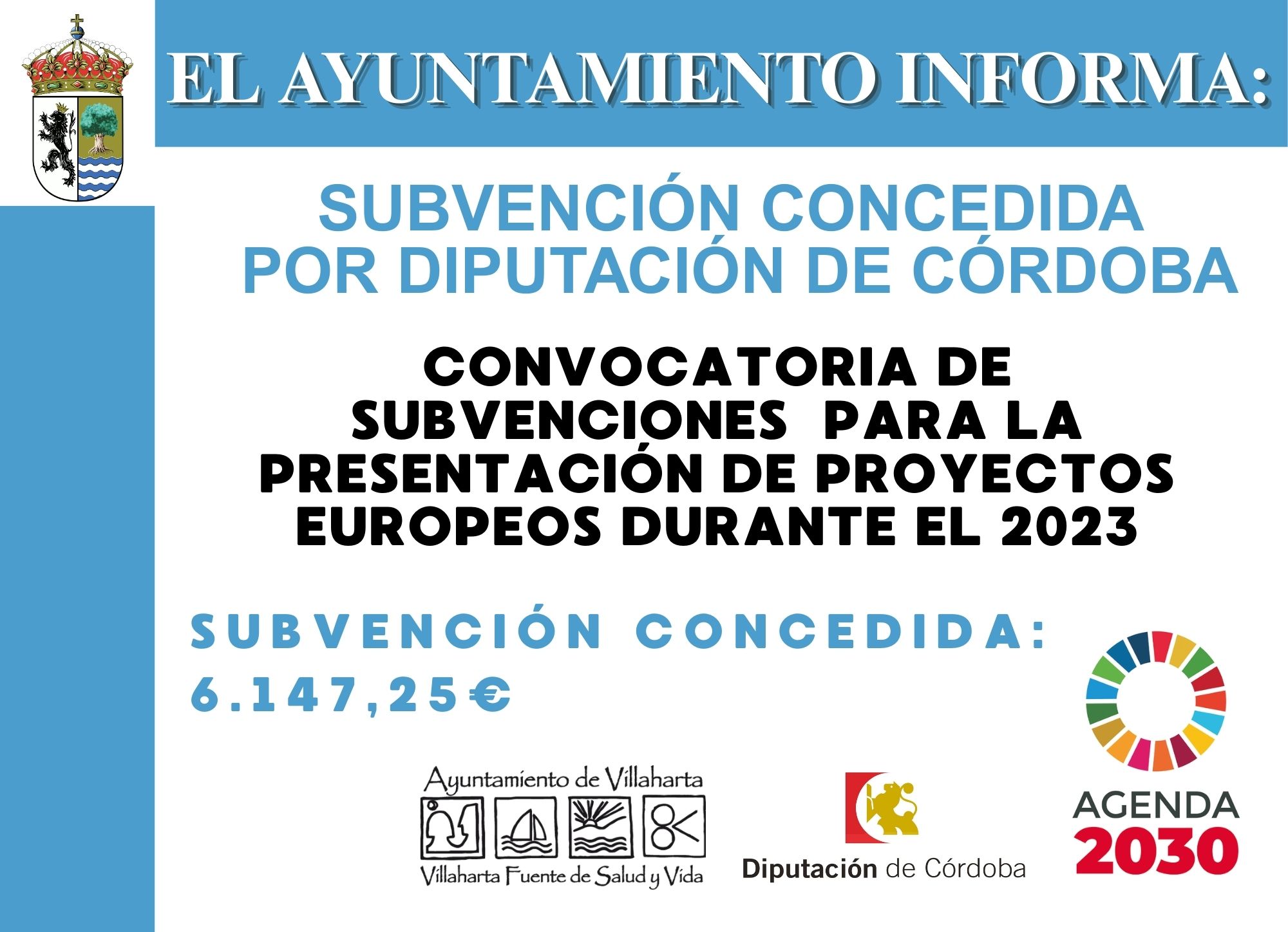 SUBVENCIÓN RECIBIDA. PRESENTACIÓN PROYECTOS EUROPEOS