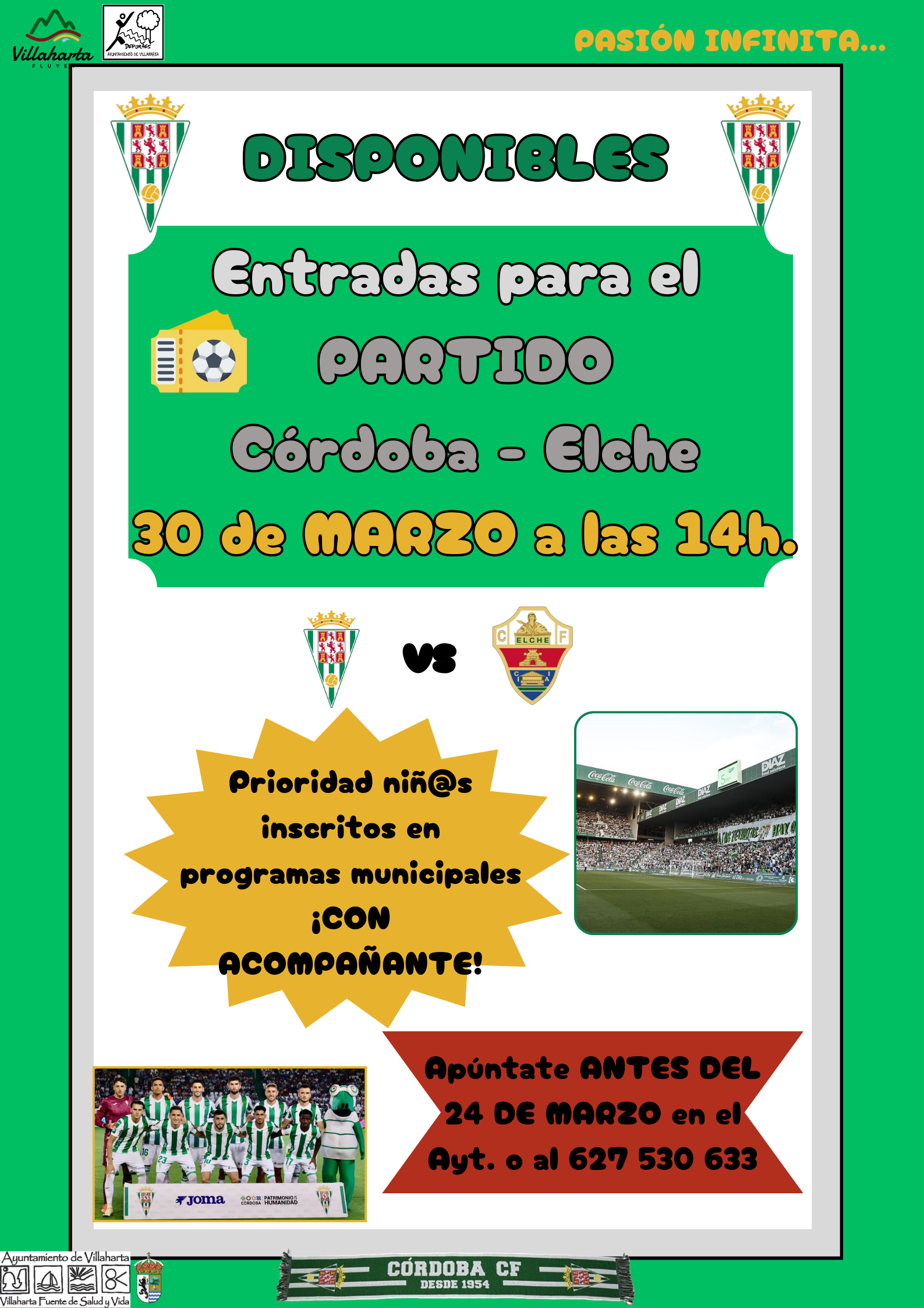 ENTRADAS PARTIDO CÓRDOBA C. F.