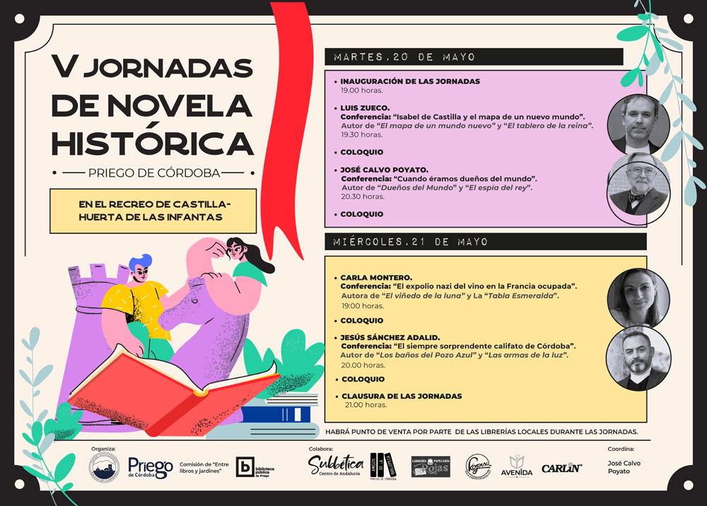 V Jornadas de Novela Histórica, 20 mayo 2025