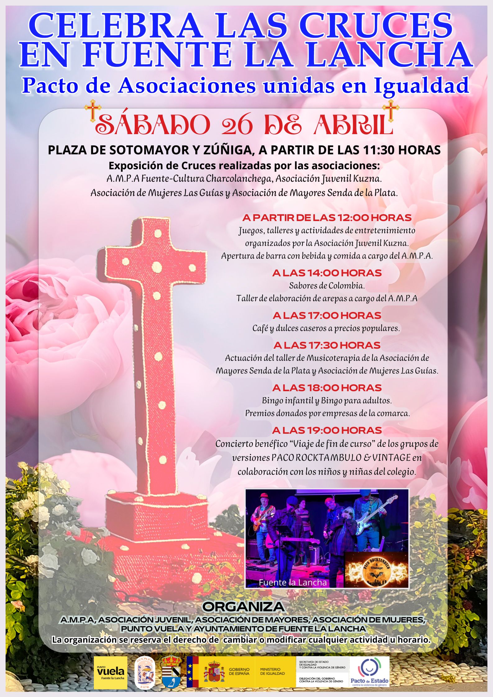 ASOCIACIONES UNIDAS POR LA IGUALDAD. EXPOSICIÓN DE CRUCES