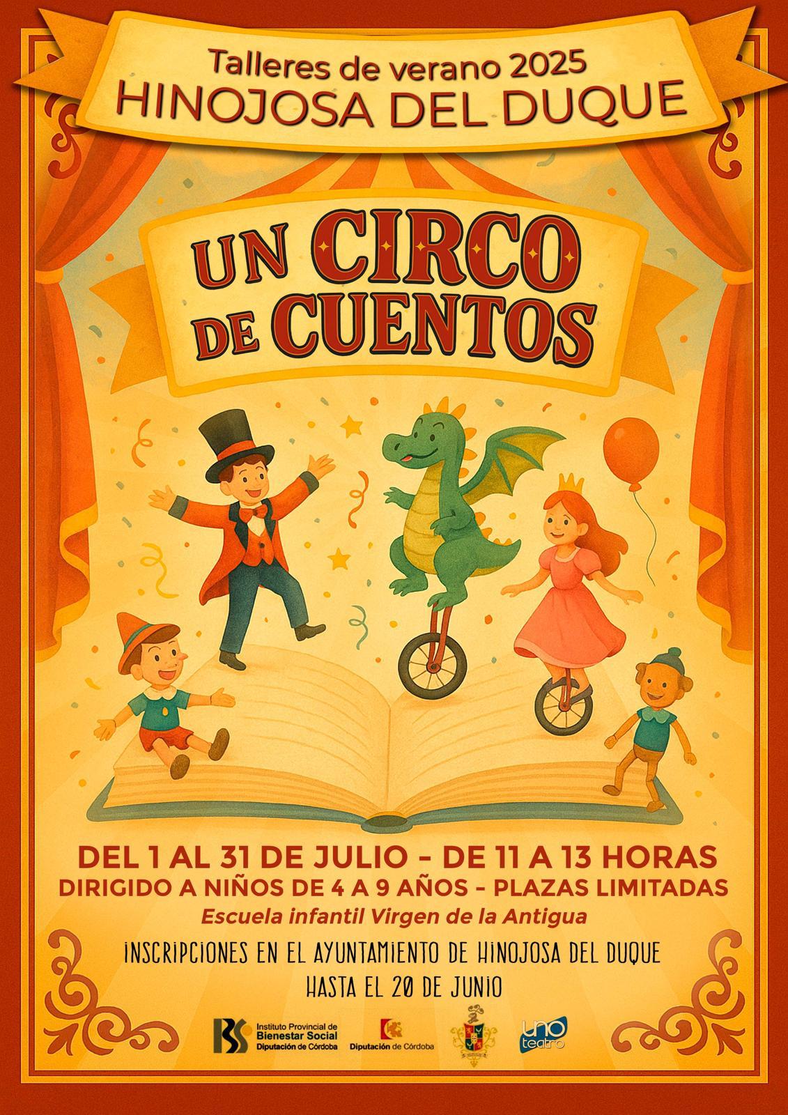 Talleres de verano 2025: Un circo de cuentos