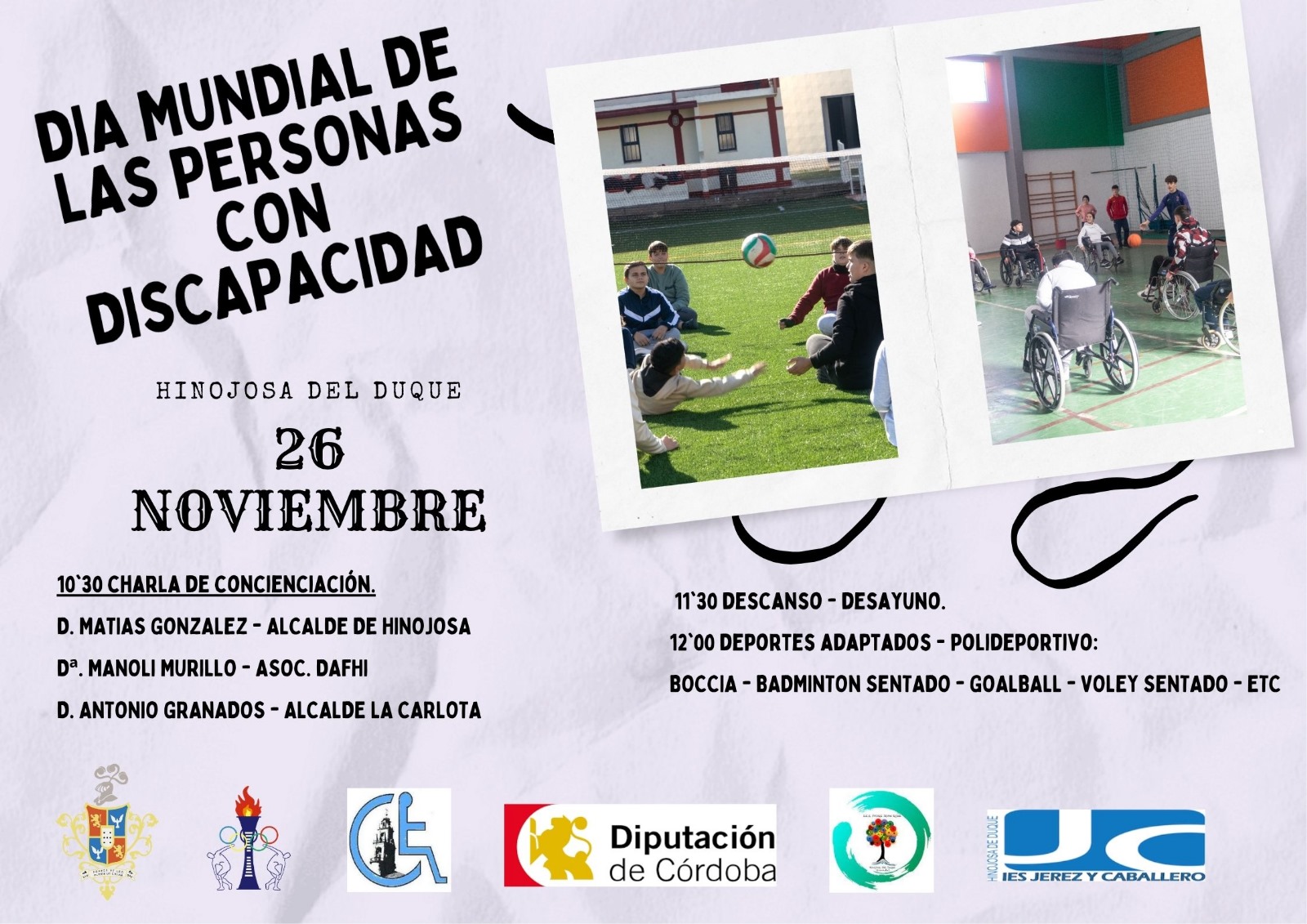 Día Mundial de las personas con discapacidad