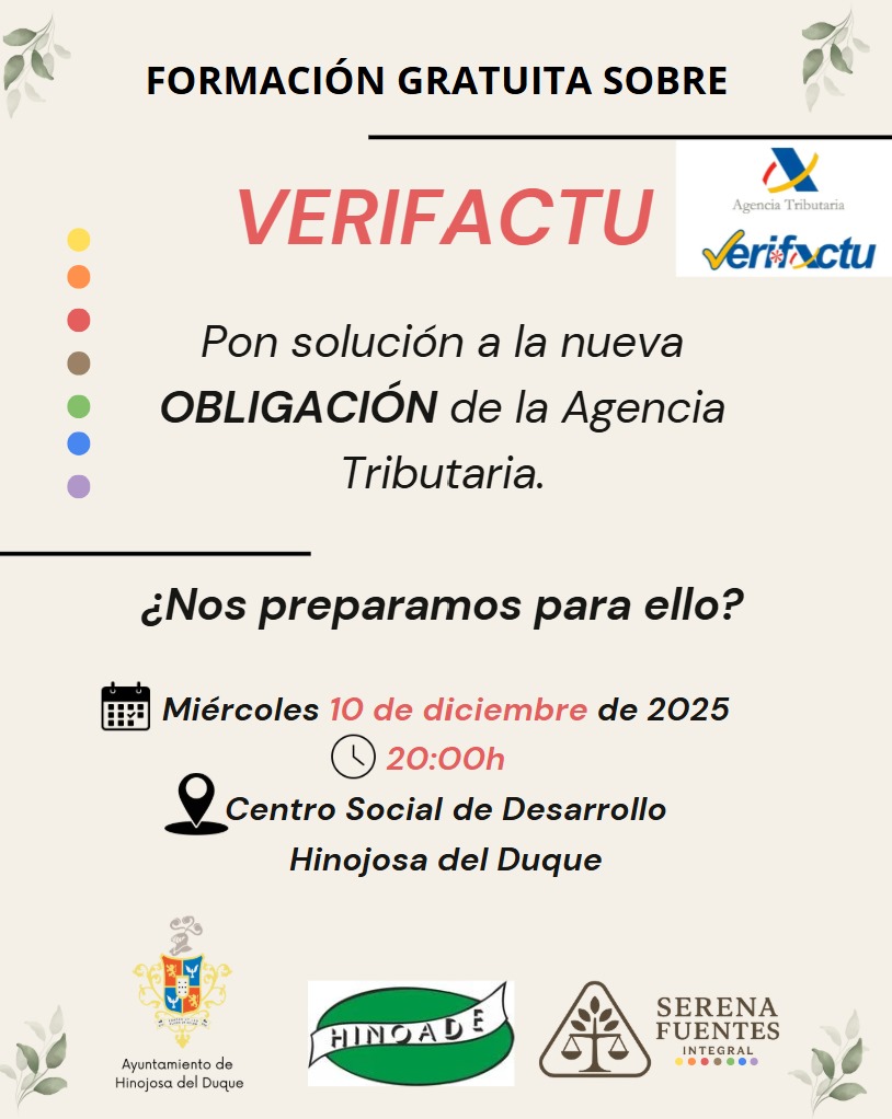 FORMACIÓN GRATUITA sobre VERIFACTU