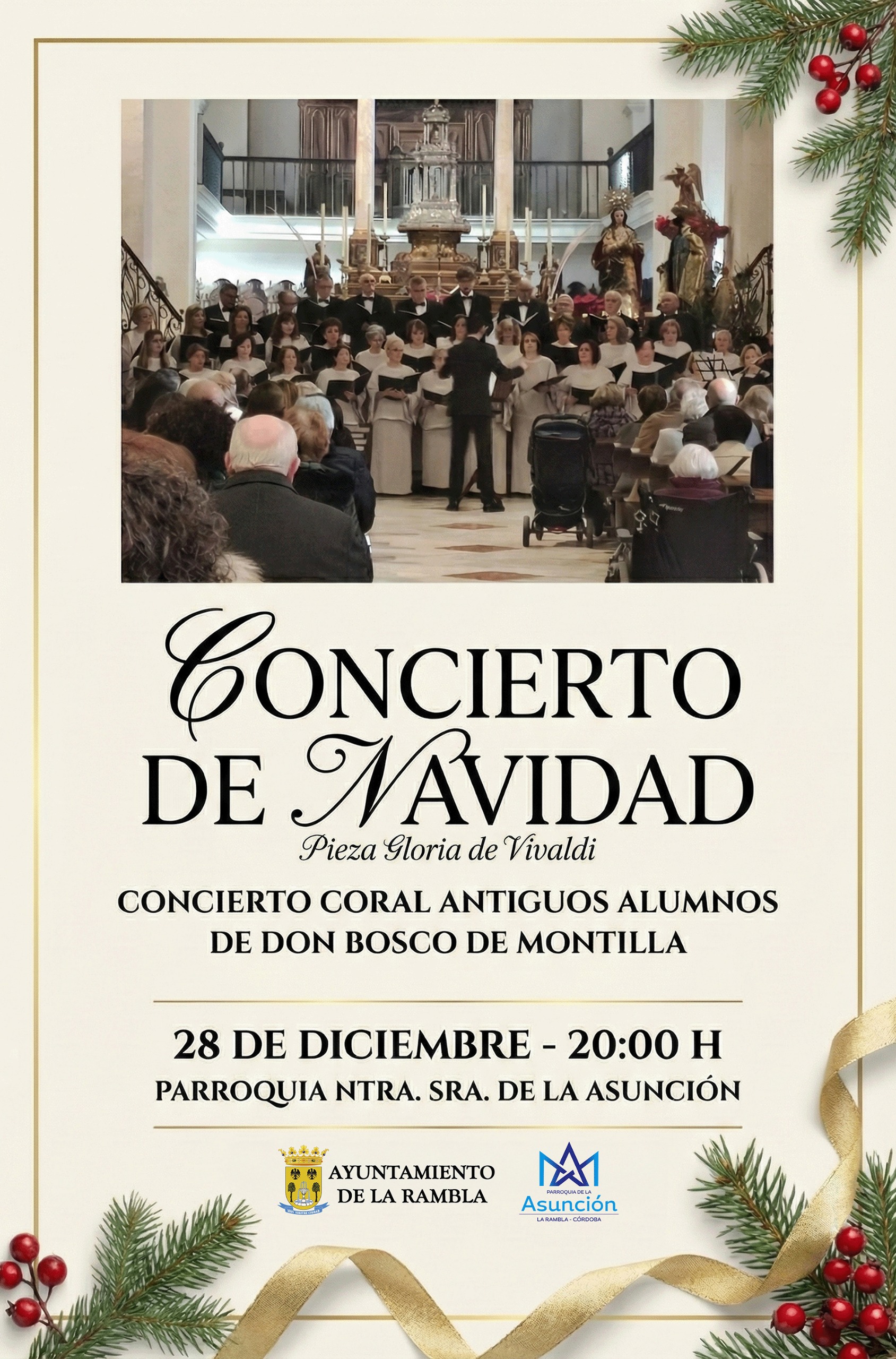 CONCIERTO DE NAVIDAD CORAL ANTIGUOS ALUMNOS DON BOSCO DE MONTILLA