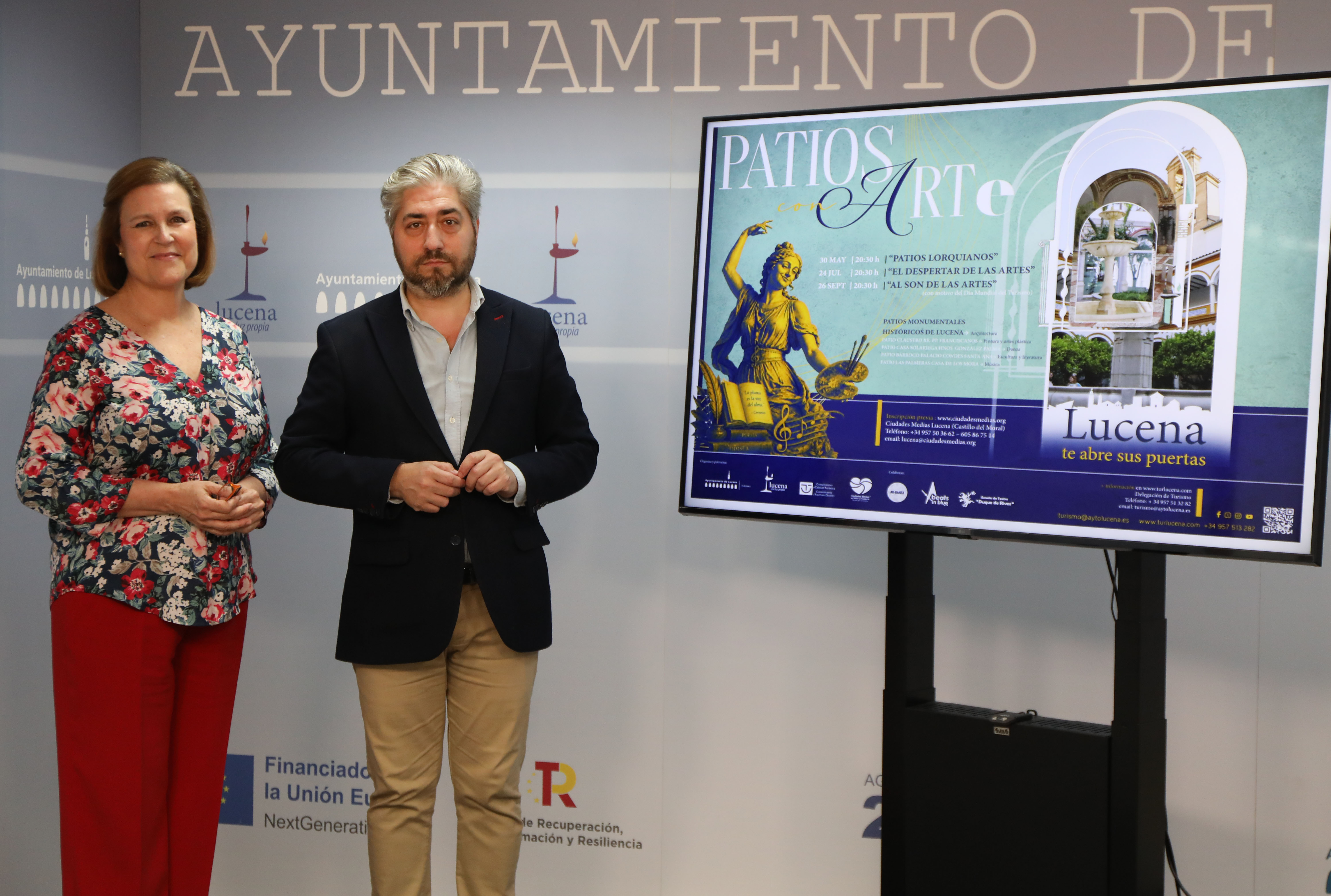 Lucena transforma patios monumentales en escenarios culturales: "Patios Lorquianos" (30/5,24/7,26/9)