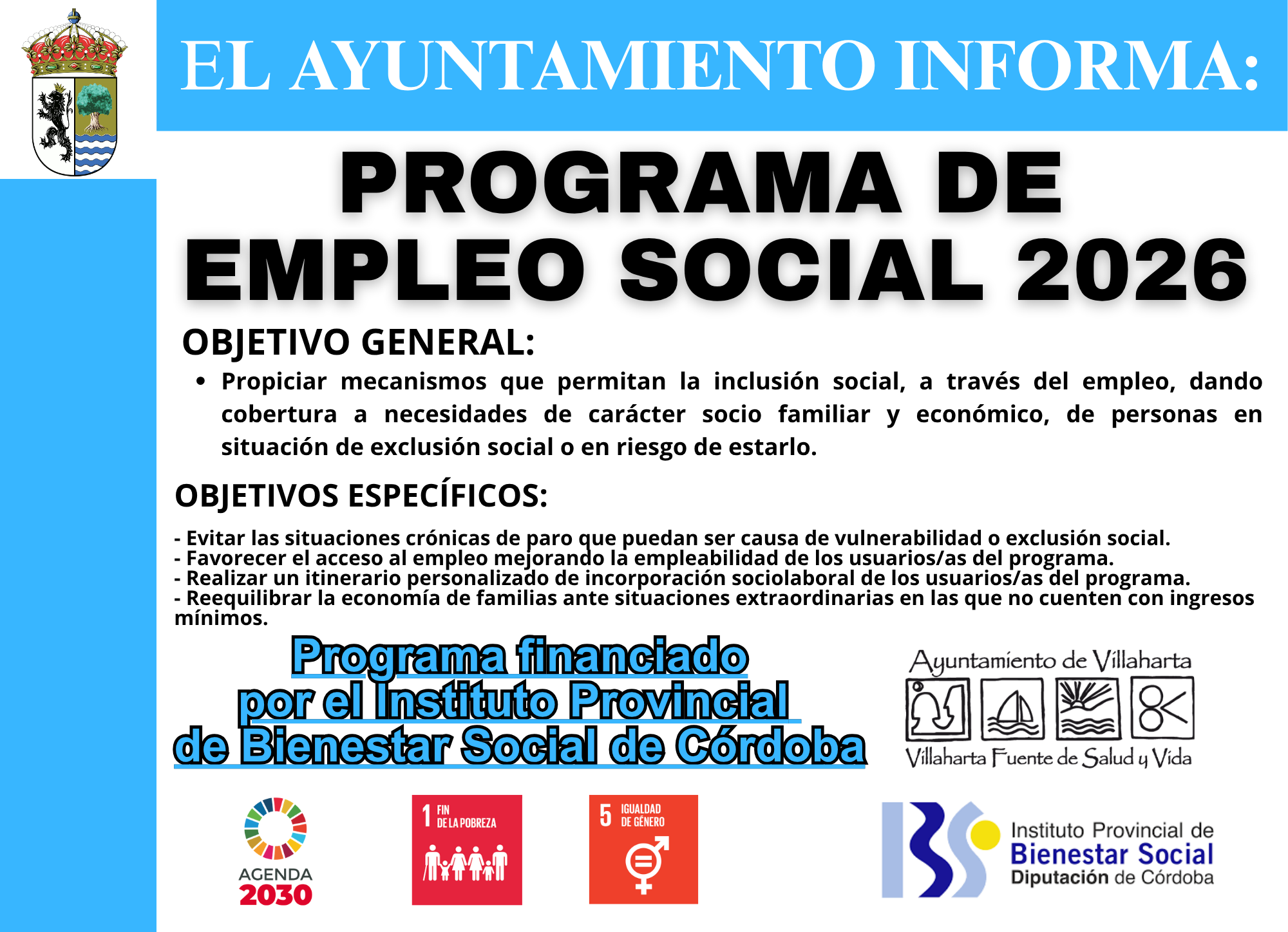 SUBVENCIÓN RECIBIDA. EMPLEO SOCIAL 2026